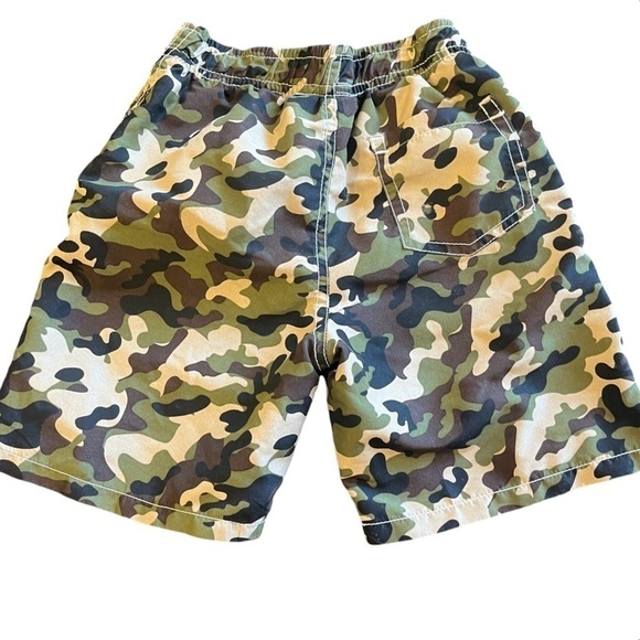 Kute n Koo swim pull-on trunks camouflage elastic waist lining pockets Boy 5 - Picture 8 of 12
